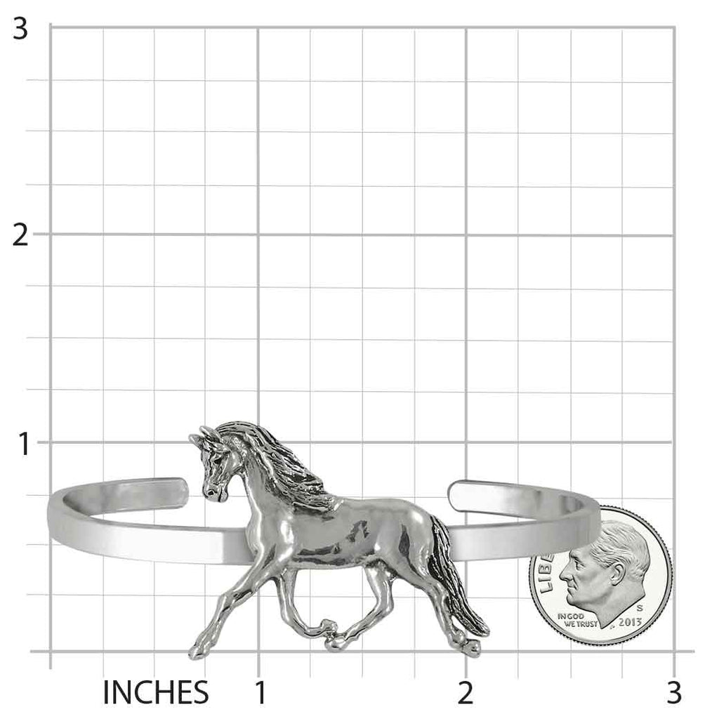 Arabian Horse Bracelet Sterling Silver Handmade Arabian Horse Jewelry  EQ18-CB