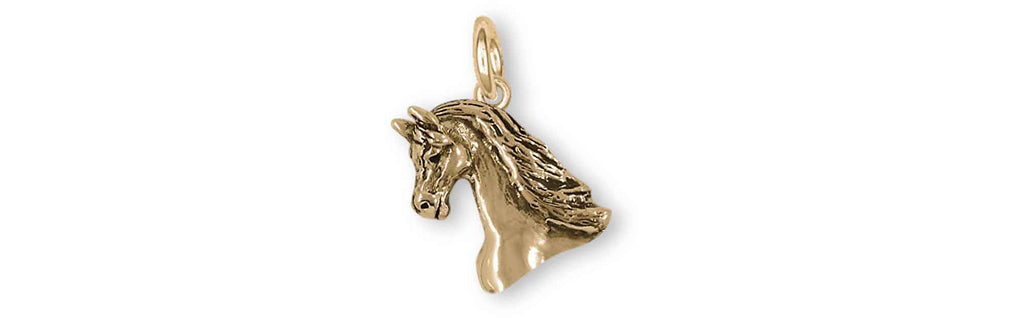 Arabian Horse Charms Arabian Horse Charm 10k Yellow Gold Arabian Horse Jewelry Arabian Horse jewelry