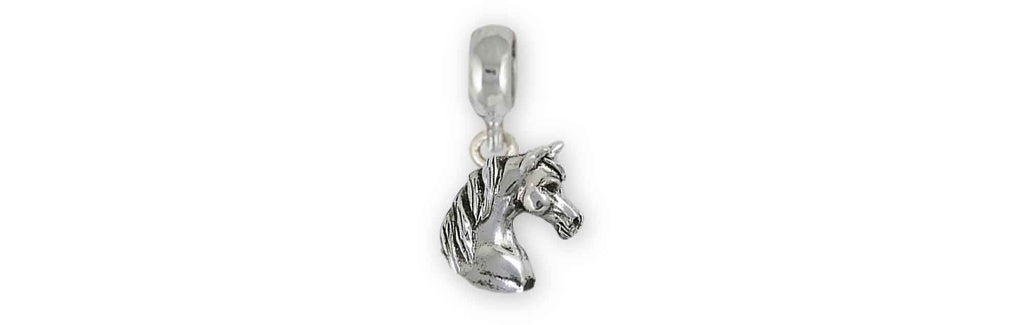 Horse Charms Horse Charm Slide Sterling Silver Arabian Horse Jewelry Horse jewelry