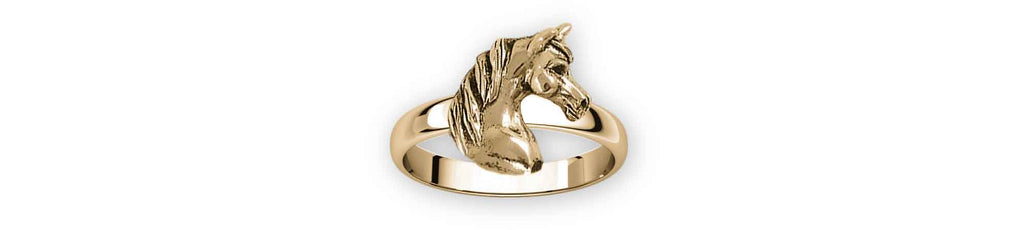 Horse Charms Horse Ring 14k Gold Vermeil Arabian Horse Jewelry Horse jewelry