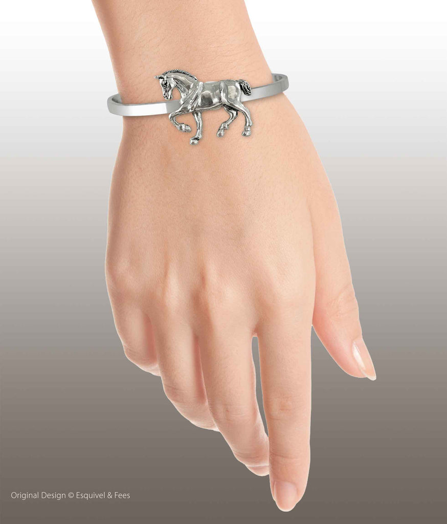 Clydesdale  Bracelet Sterling Silver Handmade Draft Horse Jewelry  EQU18-CB