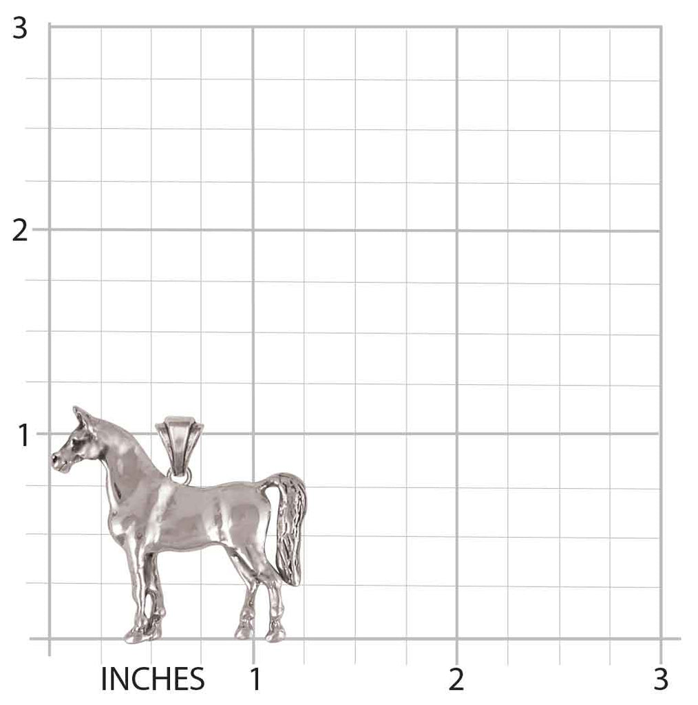 Horse Pendant Jewelry Sterling Silver Handmade Horse Pendant EQU8-P