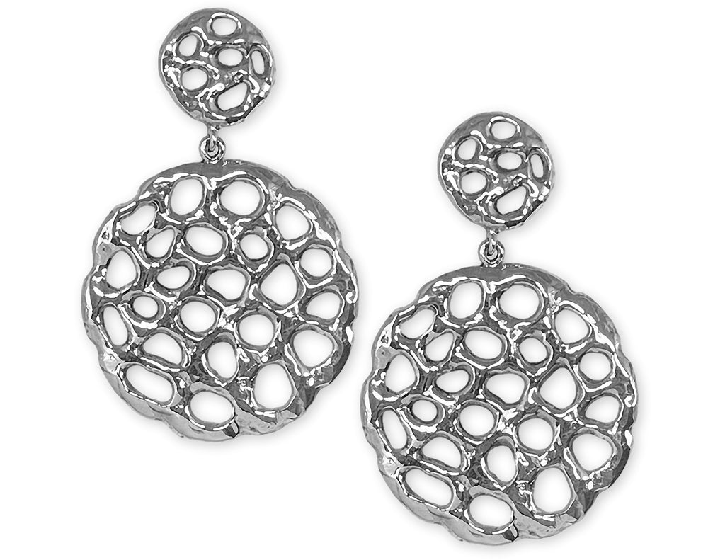 Fashion Earrings Jewelry Sterling Silver Handmade Honeycomb Earrings  FAHC2-E