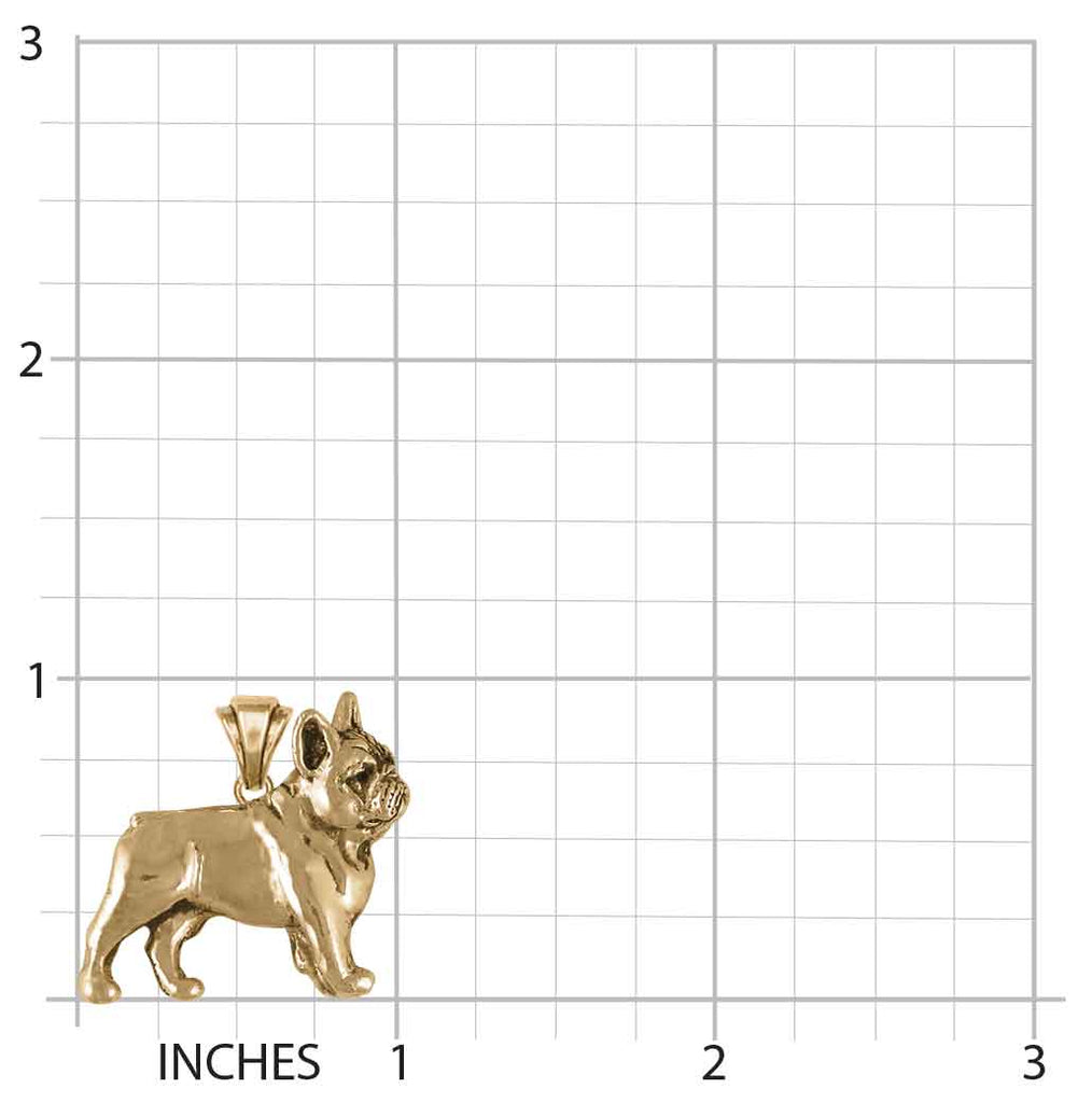 Frenchie French Bulldog Jewelry 14k Gold Frenchie French Bulldog Pendant Handmade Dog Jewelry FR29-PG