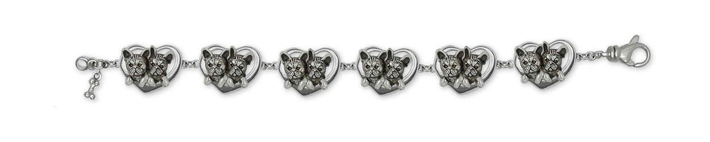 French Bulldog Charms French Bulldog Bracelet Sterling Silver Frenchie Jewelry French Bulldog jewelry