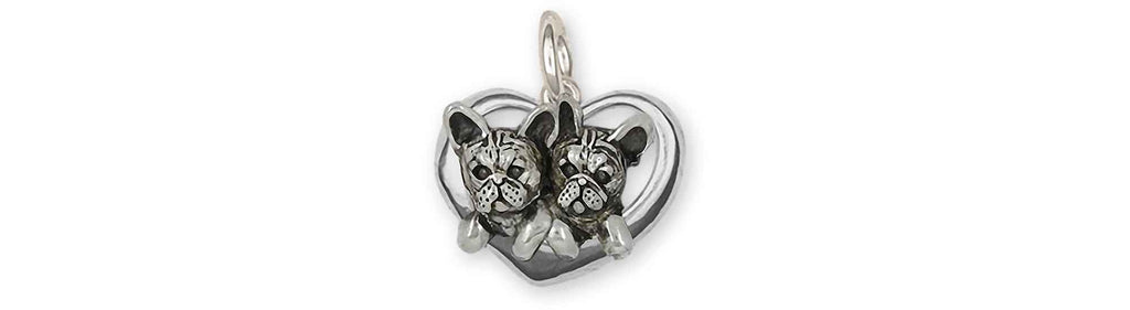 French Bulldog Charms French Bulldog Charm Sterling Silver Frenchie Jewelry French Bulldog jewelry