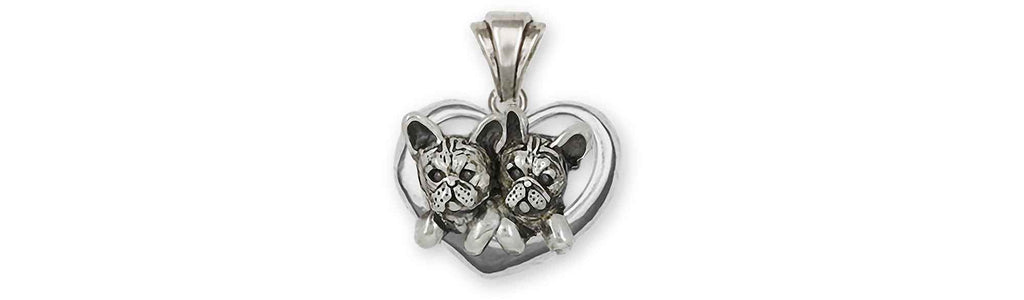 French Bulldog Charms French Bulldog Pendant Sterling Silver Frenchie Jewelry French Bulldog jewelry