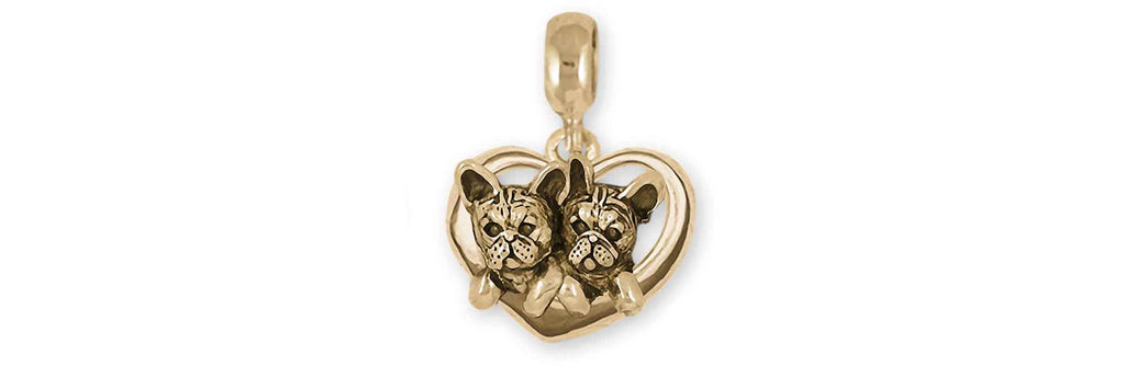 French Bulldog Charms French Bulldog Charm 14k Yellow Gold Frenchie Jewelry French Bulldog jewelry