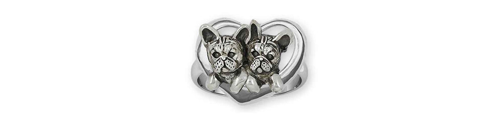 French Bulldog Charms French Bulldog Ring Sterling Silver Frenchie Jewelry French Bulldog jewelry