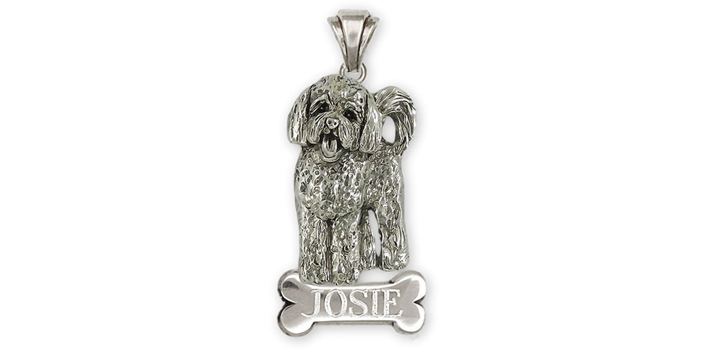 Goldendoodle Charms Goldendoodle Pendant Sterling Silver Goldendoodle Jewelry Goldendoodle jewelry