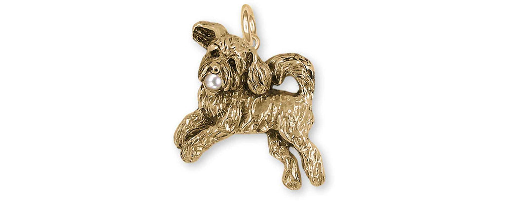 Goldendoodle Charms Goldendoodle Charm 14k Yellow Gold Goldendoodle Jewelry Goldendoodle jewelry