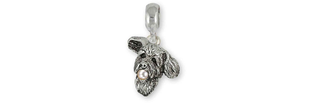 Goldendoodle Pandora Charms Goldendoodle Pandora Charm Slide Sterling Silver And Pearl Goldendoodle Jewelry Goldendoodle Pandora jewelry