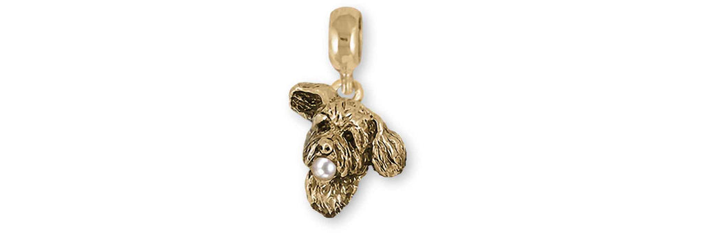 Goldendoodle Pandora Charms Goldendoodle Pandora Charm Slide 14k Gold Vermeil And Pearl Goldendoodle Jewelry Goldendoodle Pandora jewelry