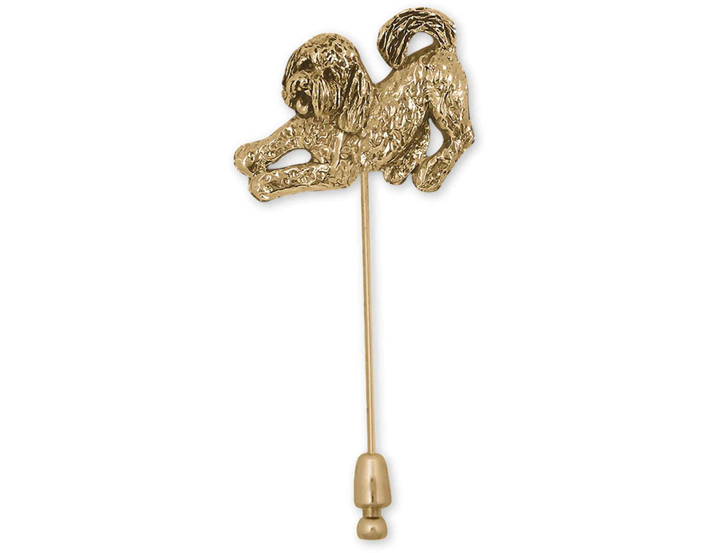 Goldendoodle Charms Goldendoodle Brooch Pin 14k Gold Vermeil Goldendoodle Jewelry Goldendoodle jewelry