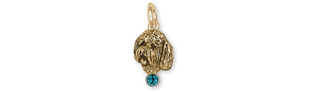 Goldendoodle Charms Goldendoodle Charm 14k Yellow Gold Goldendoodle Jewelry Goldendoodle jewelry
