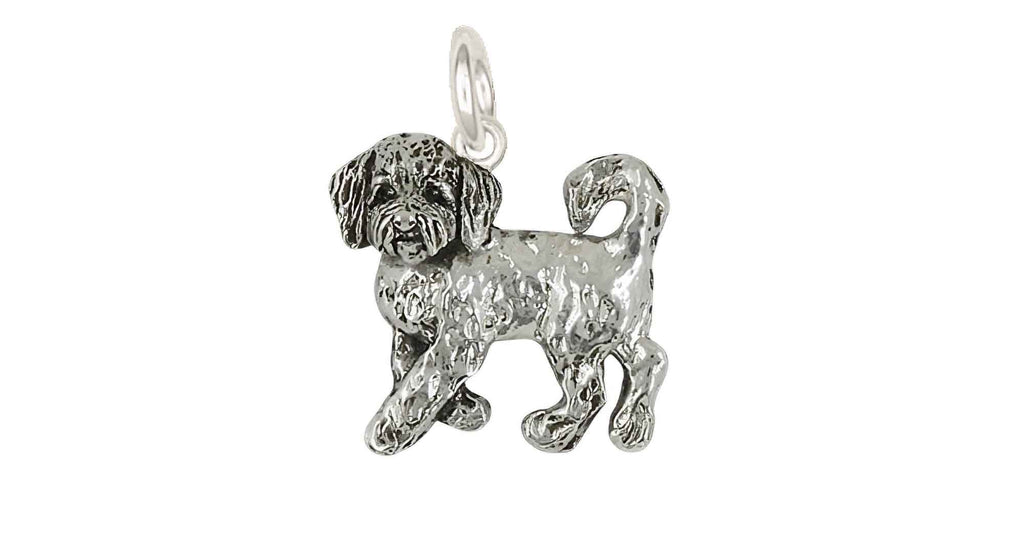 Goldenoodle Charms Goldenoodle Charm Sterling Silver Goldendoodle Jewelry Goldenoodle jewelry