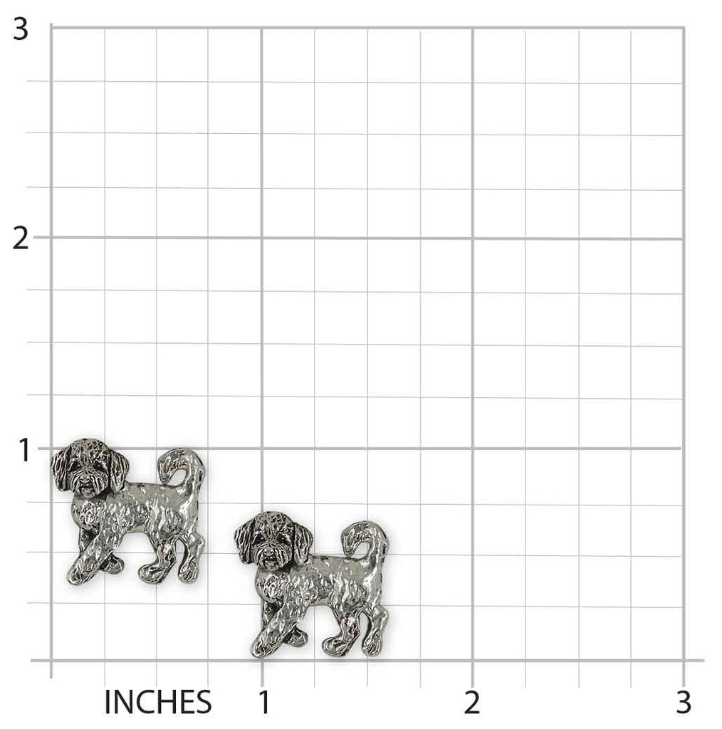 Goldenoodle Cufflinks Sterling Silver Handmade Goldendoodle Jewelry  GDL20-CL