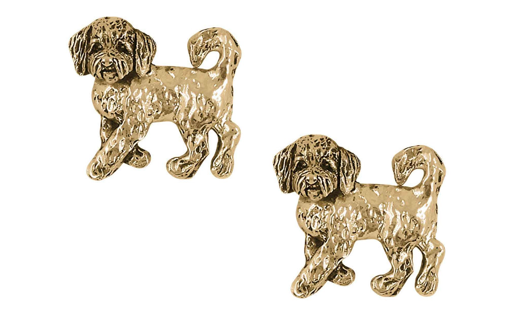Goldenoodle Charms Goldenoodle Cufflinks 14k Gold Vermeil Goldendoodle Jewelry Goldenoodle jewelry
