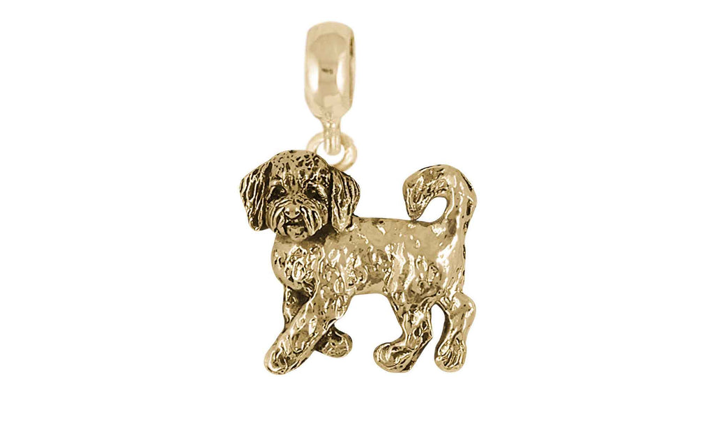 Goldenoodle Pandora Charms Goldenoodle Pandora Charm Slide 14k Yellow Gold Goldendoodle Jewelry Goldenoodle Pandora jewelry