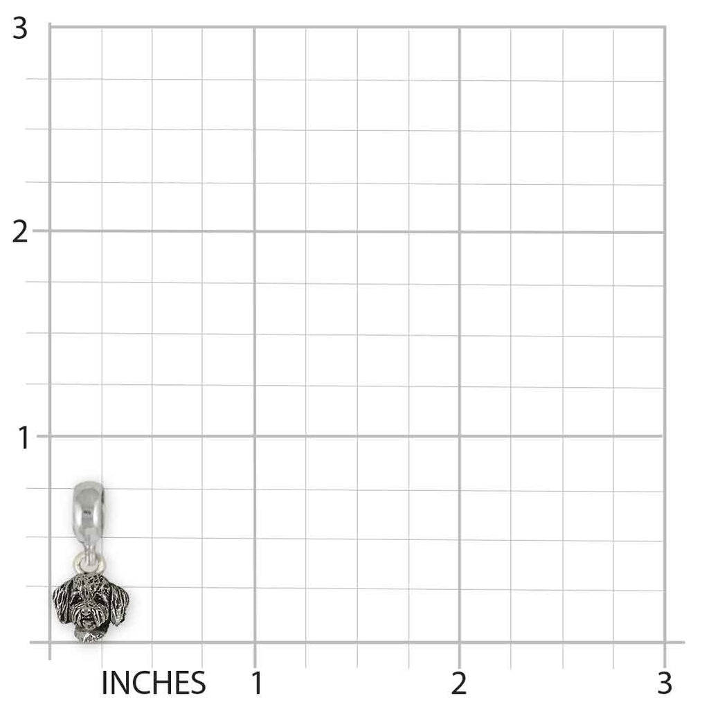 Goldenoodle Pandora Charm Slide Sterling Silver Handmade Goldendoodle Jewelry This Charm Will Fit A Pandora® Slide Bracelet GDL20H-PNS