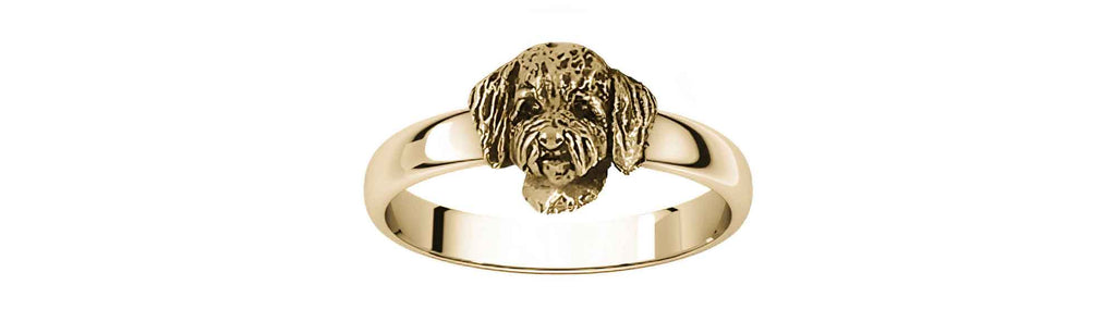 Goldenoodle Charms Goldenoodle Ring 14k Gold Vermeil Goldendoodle Jewelry Goldenoodle jewelry