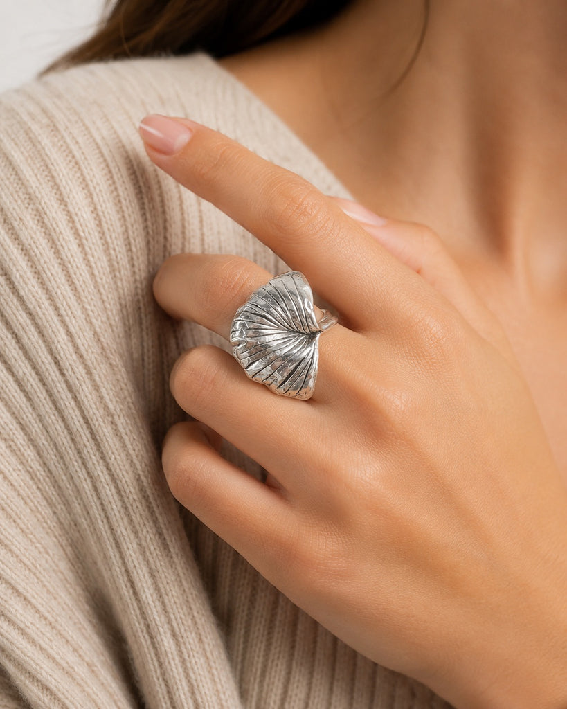 Ginkgo Charms Ginkgo Ring Sterling Silver Ginkgo Leaf Jewelry Ginkgo jewelry