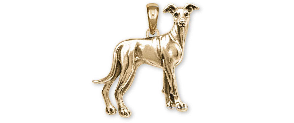 Greyhound Charms Greyhound Pendant 14k Gold Vermeil Greyhound Jewelry Greyhound jewelry