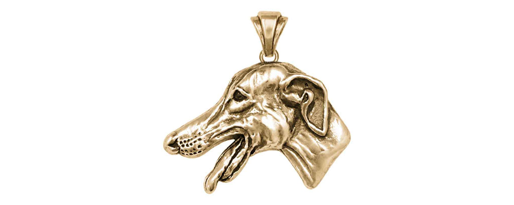Greyhound Charms Greyhound Pendant 14k Gold Vermeil Greyhound Jewelry Greyhound jewelry