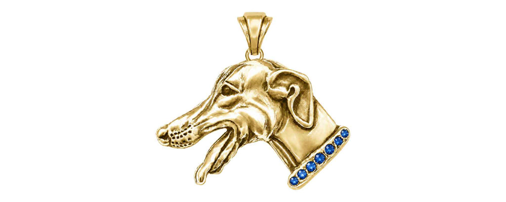 Greyhound Charms Greyhound Pendant 14k Gold Vermeil Greyhound Jewelry Greyhound jewelry