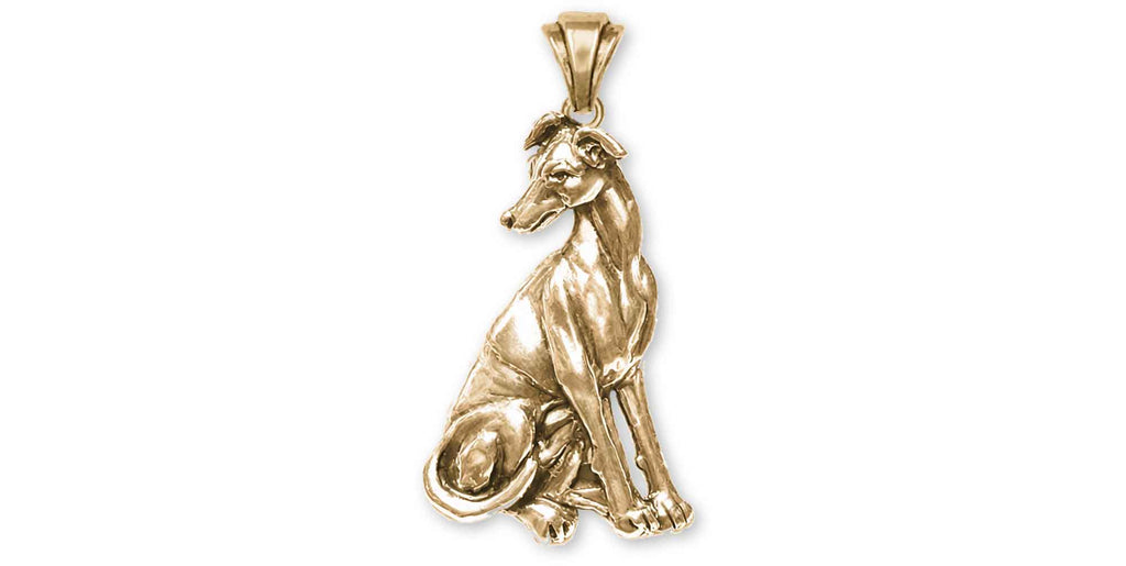 Greyhound Charms Greyhound Pendant 14k Gold Vermeil Greyhound Jewelry Greyhound jewelry