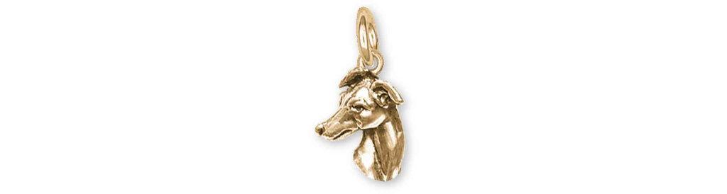 Greyhound Charms Greyhound Charm 14k Gold Vermeil Greyhound Jewelry Greyhound jewelry