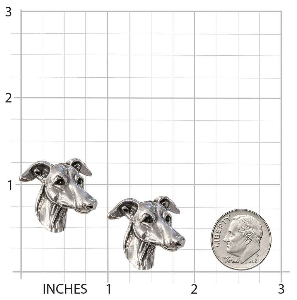 Greyhound Cufflinks Sterling Silver Handmade Greyhound Jewelry Dog Cuff Links Greyhound Gift for Men
