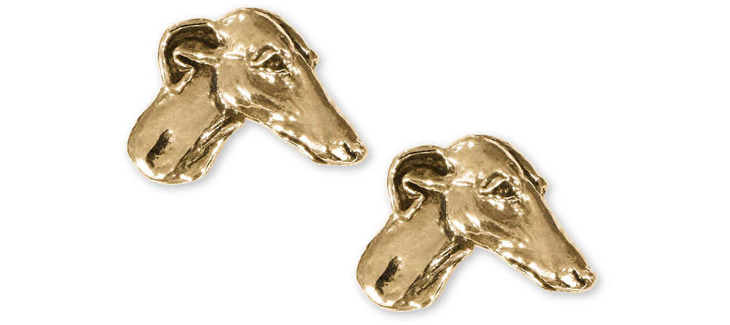 Greyhound Charms Greyhound Cufflinks 14k Gold Vermeil Greyhound Jewelry Greyhound jewelry