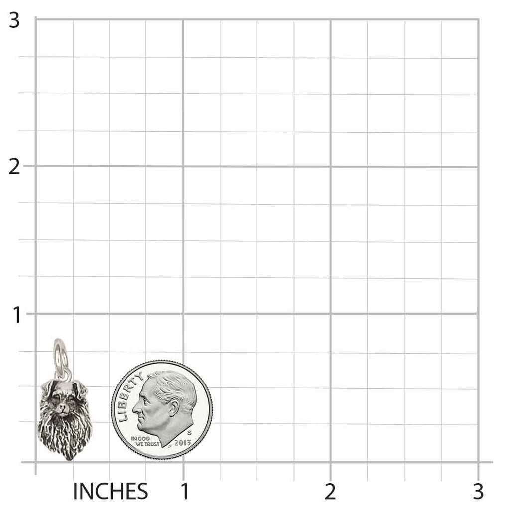 Australian Shepherd Charm Jewelry Sterling Silver Handmade Dog Charm AU8D-C