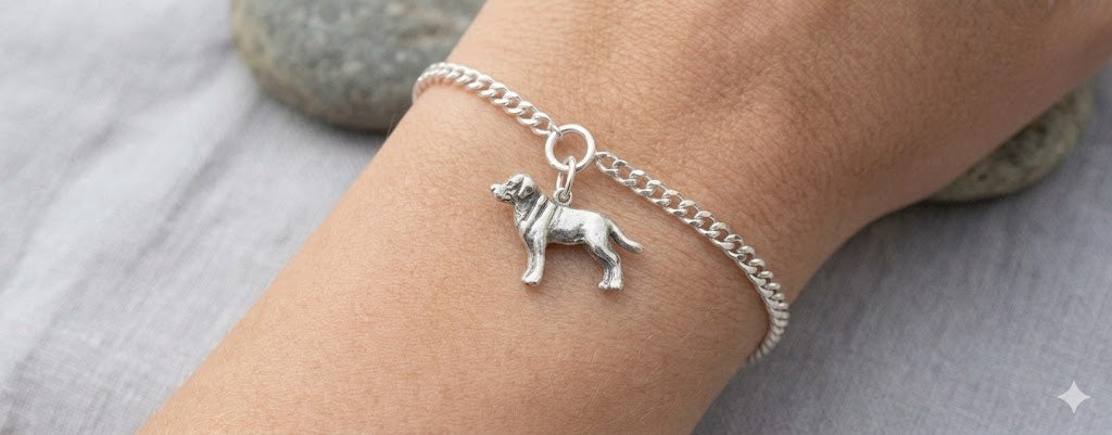 Labrador Retriever Jewelry Sterling Silver Handmade Labrador Retriever Charm  LB20-C