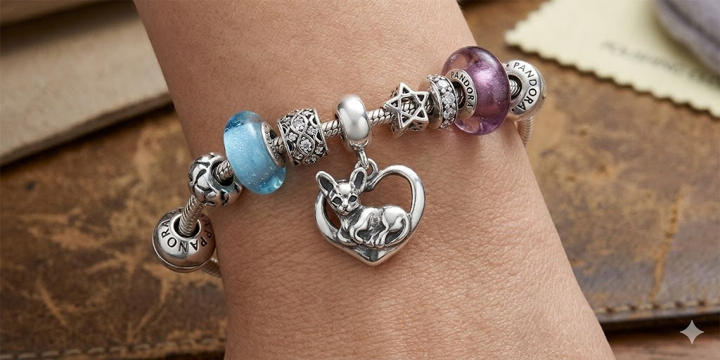 Chihuahua Jewelry Sterling Silver Chihuahua Charm Slide Handmade Dog Jewelry CHW13-PNS
