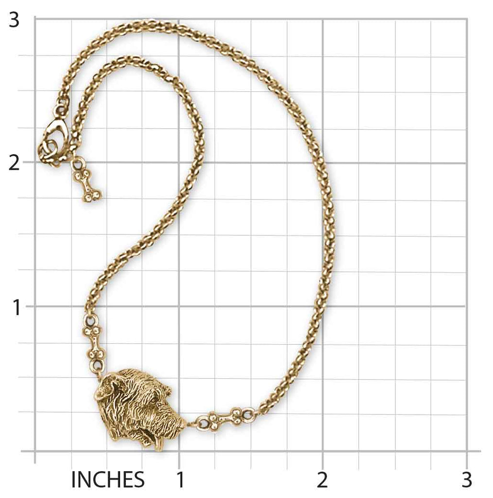 Irish Wolfhound Ankle Bracelet 14k Gold Vermeil Handmade Irish Wolfhound Jewelry  IW1X-AVM