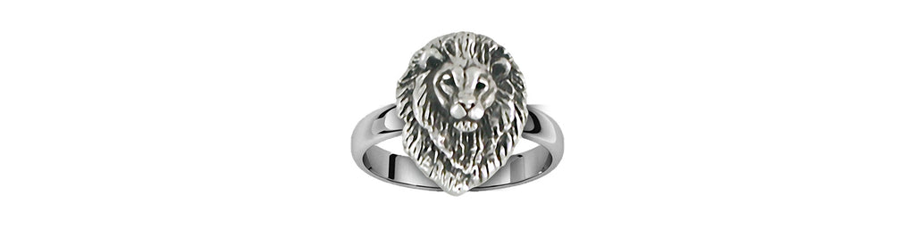 Lion Ring Jewelry Sterling Silver Handmade Lion Ring LION5-R