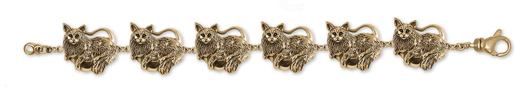 Maine Coon Charms Maine Coon Bracelet 14k Gold Vermeil Maine Coon Jewelry Maine Coon jewelry