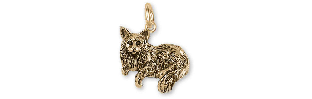 Maine Coon Charms Maine Coon Charm 14k Gold Vermeil Maine Coon Jewelry Maine Coon jewelry