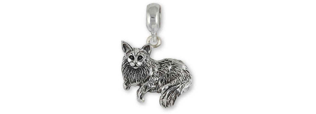 Maine Coon Charms Maine Coon Charm Slide Sterling Silver Maine Coon Jewelry Maine Coon jewelry