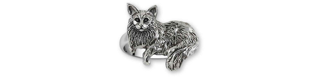 Maine Coon Charms Maine Coon Ring Sterling Silver Maine Coon Jewelry Maine Coon jewelry