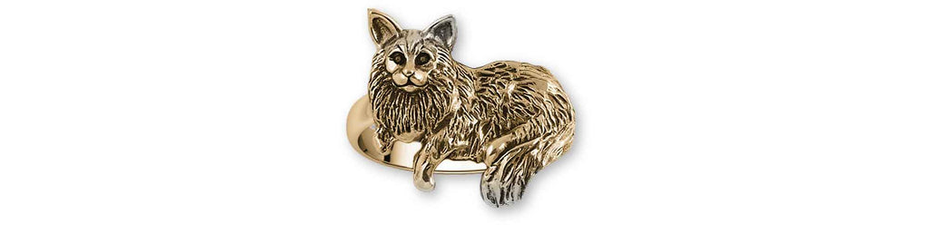 Maine Coon Charms Maine Coon Ring 14k Gold Vermeil Maine Coon Jewelry Maine Coon jewelry