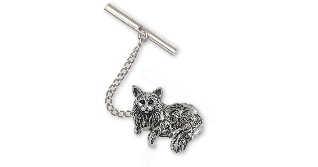 Maine Coon Charms Maine Coon Tie Tack Sterling Silver Maine Coon Jewelry Maine Coon jewelry