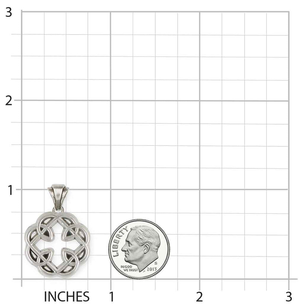 Celtic Knot Father And Daughter Cross Pendant Jewelry Handmade Sterling Silver MFC2-P