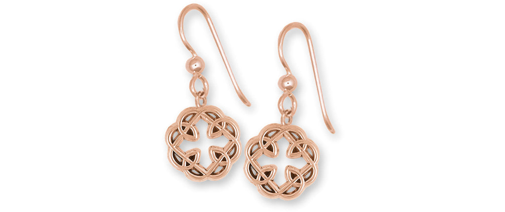 Celtic Cross Knot Father And Daughter Cross Charms Celtic Cross Knot Father And Daughter Cross Earrings 14k Rose Gold Vermeil Celtic Cross Jewelry Celtic Cross Knot Father And Daughter Cross jewelry