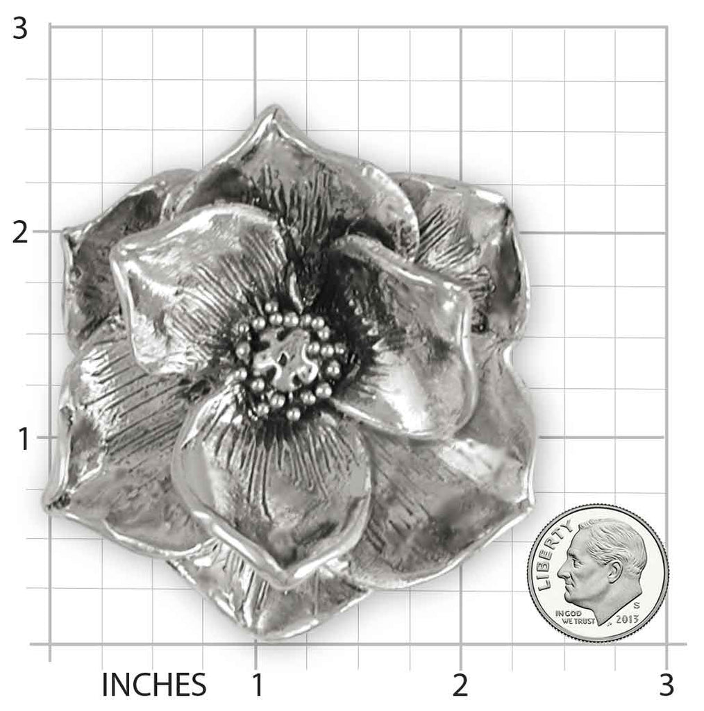 Magnolia Pendant Jewelry Sterling Silver Handmade Flower Pendant MG3-CS