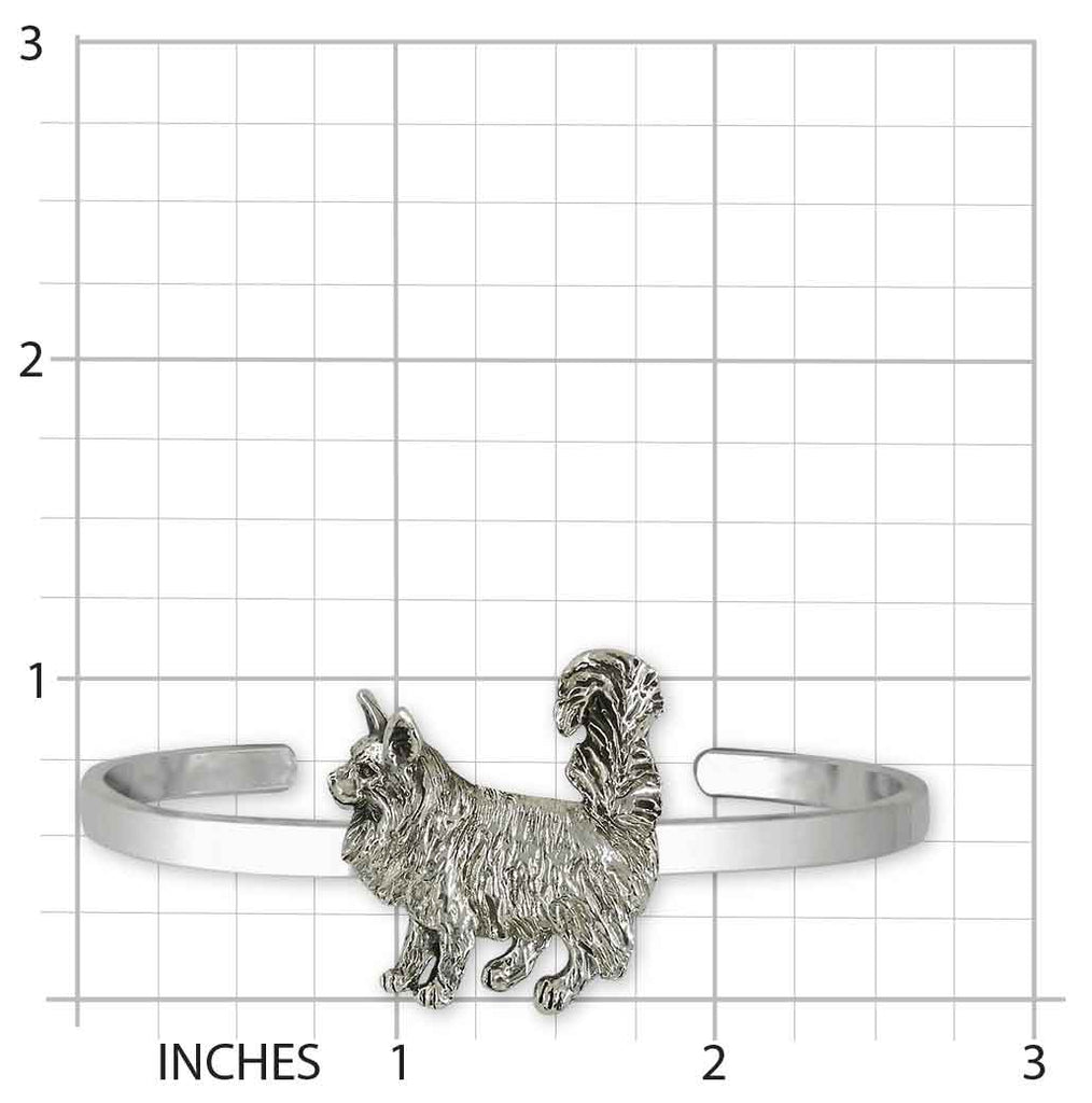 Maine Coon Bracelet Sterling Silver Handmade Maine Coon Cat Jewelry  MN14-CB