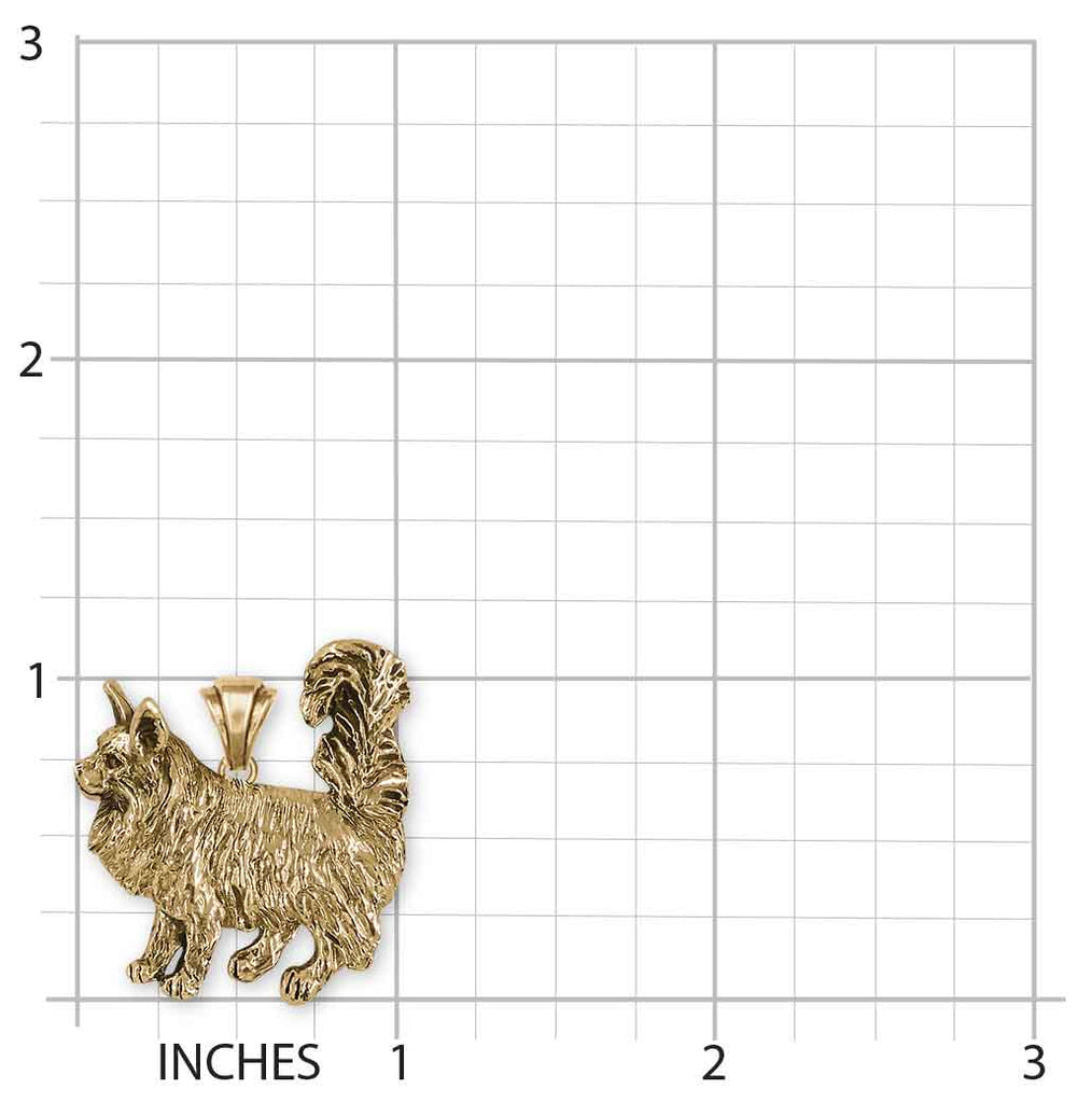 Maine Coon Pendant 14k Gold Vermeil Handmade Maine Coon Cat Jewelry  MN14-PVM