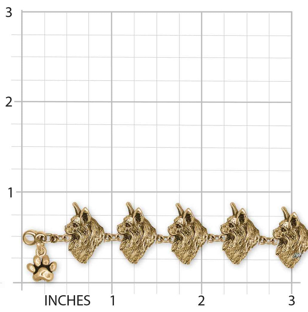 Maine Coon Bracelet 14k Gold Vermeil Handmade Maine Coon Cat Jewelry  MN14H-BRVM